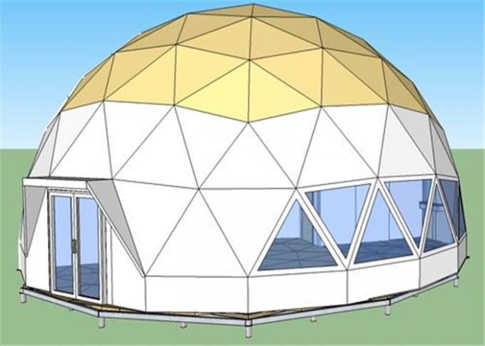 Les tentes de camping résistantes adaptées aux besoins du client de cadre en acier colorent facultatif avec le diamètre de l'isolation 6m
