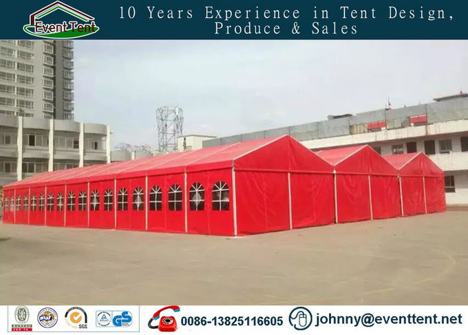 Tente en aluminium rouge de noce de toit de lancement de cadre de la couleur 10x40m