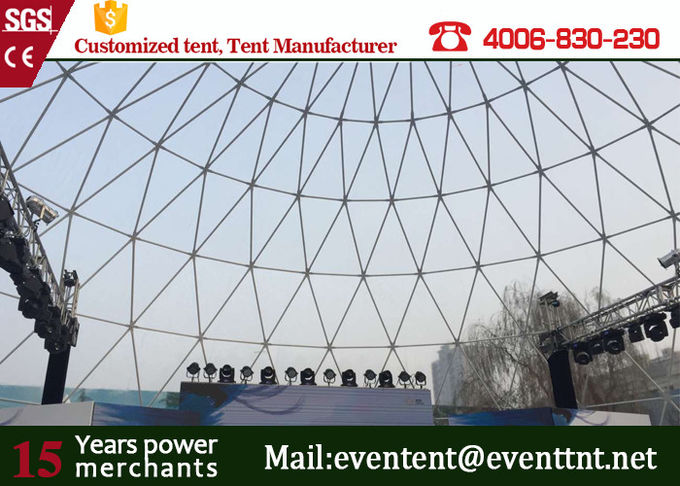 Chambre de tente de dôme de cadre d'alliage d'aluminium grande 25 mètres de mobile pour la grande campagne